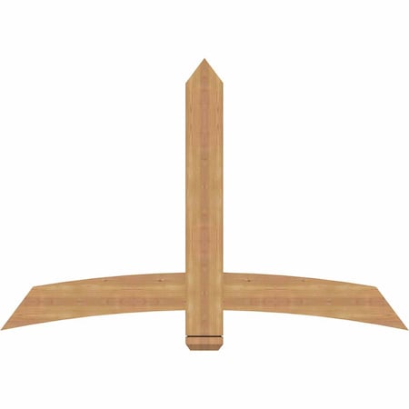 Ekena Millwork Bellingham Timber Gable Bracket, Western Red Cedar, 60"W x 40"H x 1 1/2"D x 5 1/2"F, 16/12 Pitch GBW060X40X0206BEL00SWR